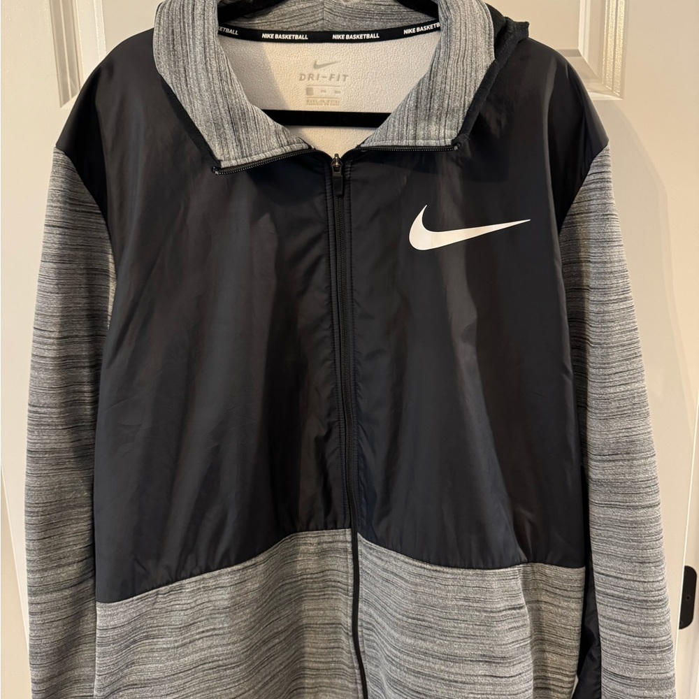 Nike Black and Gray Basketball Hoodie
